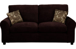 Tessa Large Fabric Sofa - Chocolate